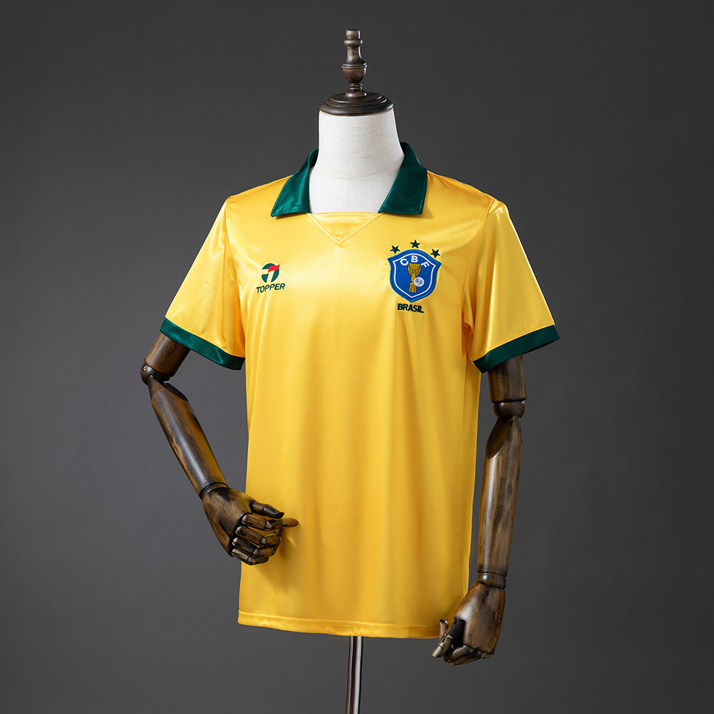 Brazil 1988/90 Home Retro Jersey – Replica Football Soccer Shirt – S–XXL