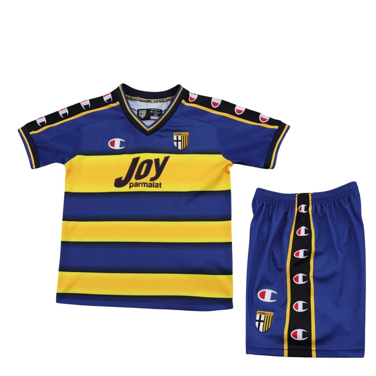 Parma 2001/2002 Kids Kit – Retro Replica Football Jersey Set – Size 16–28