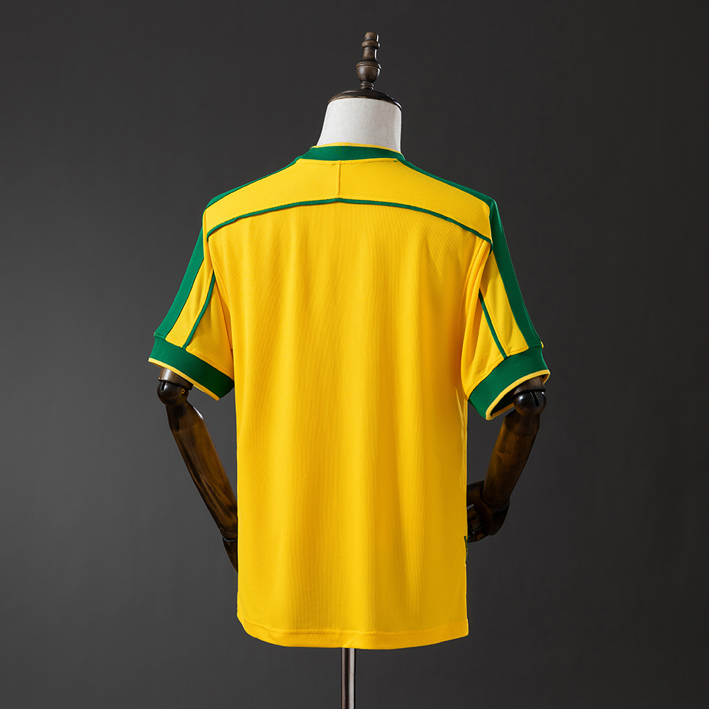 Brazil 1998 Home Retro Jersey – Replica Football Soccer Shirt – S–2XL
