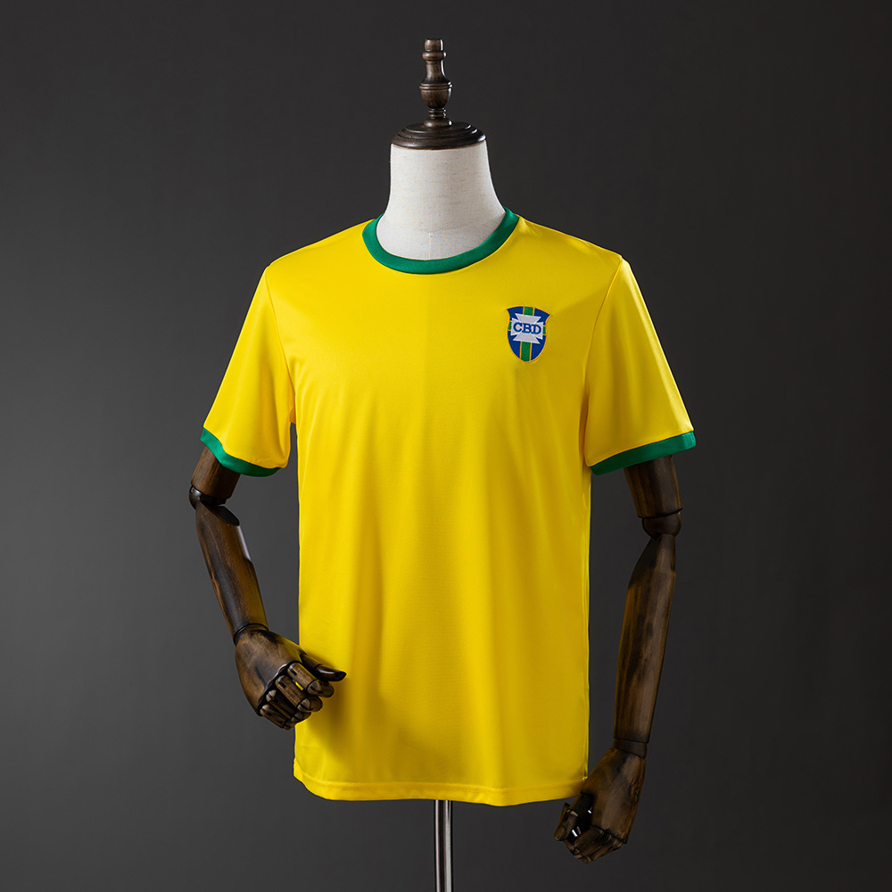 Brazil 1970 Home Retro Jersey – Replica Football Soccer Shirt – S–XXL