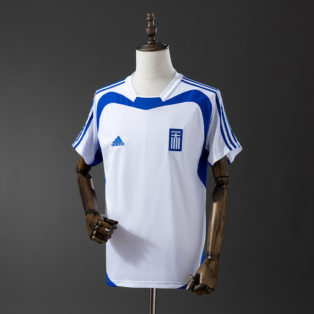 Greece 2004 Home Retro Jersey – Vintage Replica Football Soccer Shirt – S–XXL