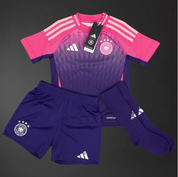 Germany 2025 Away Full Kids Kit Jersey – Replica Football Soccer Shirt – Size 16–28