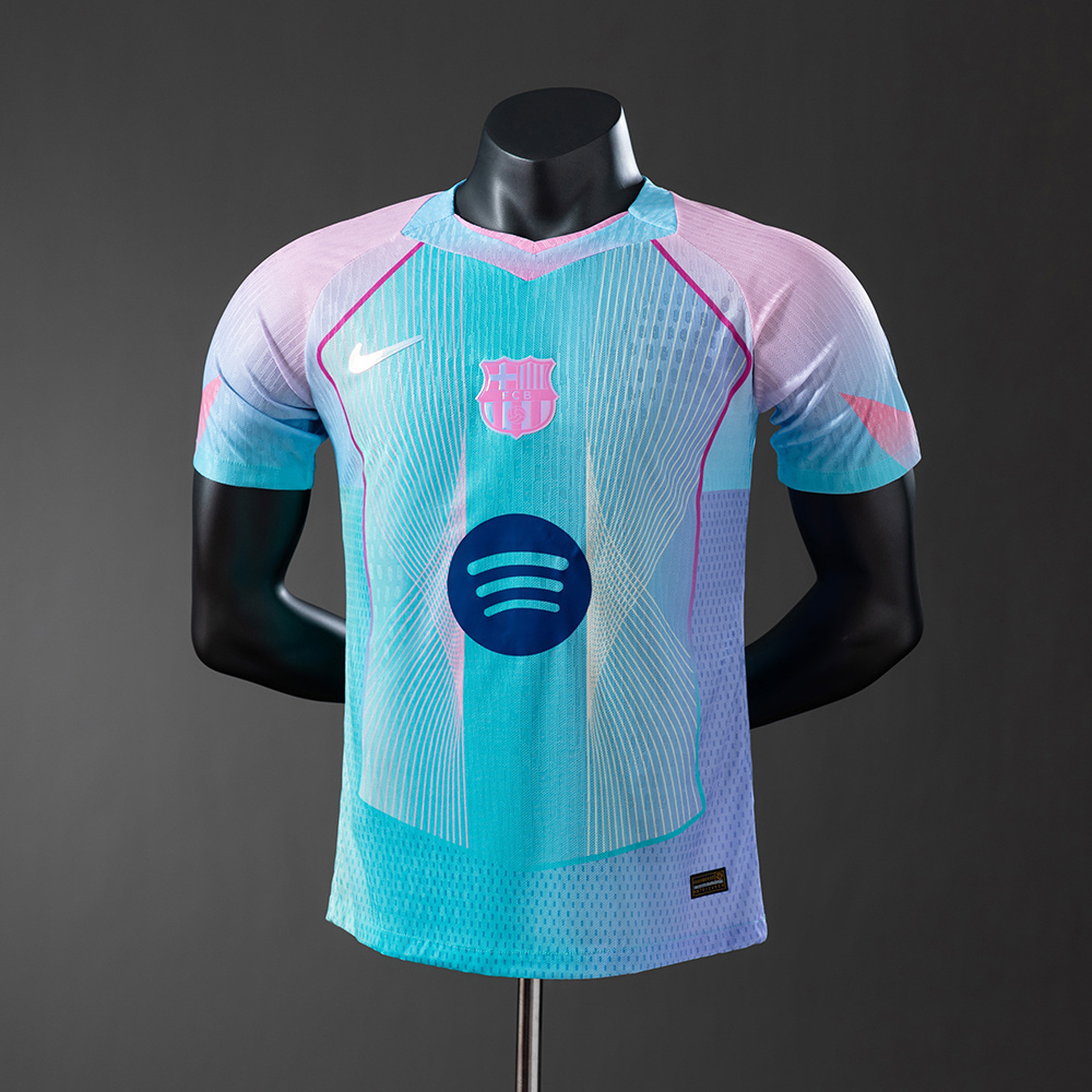 FC Barcelona 2024/25 Away Jersey – Sky Blue & Pink Nike replica football shirt