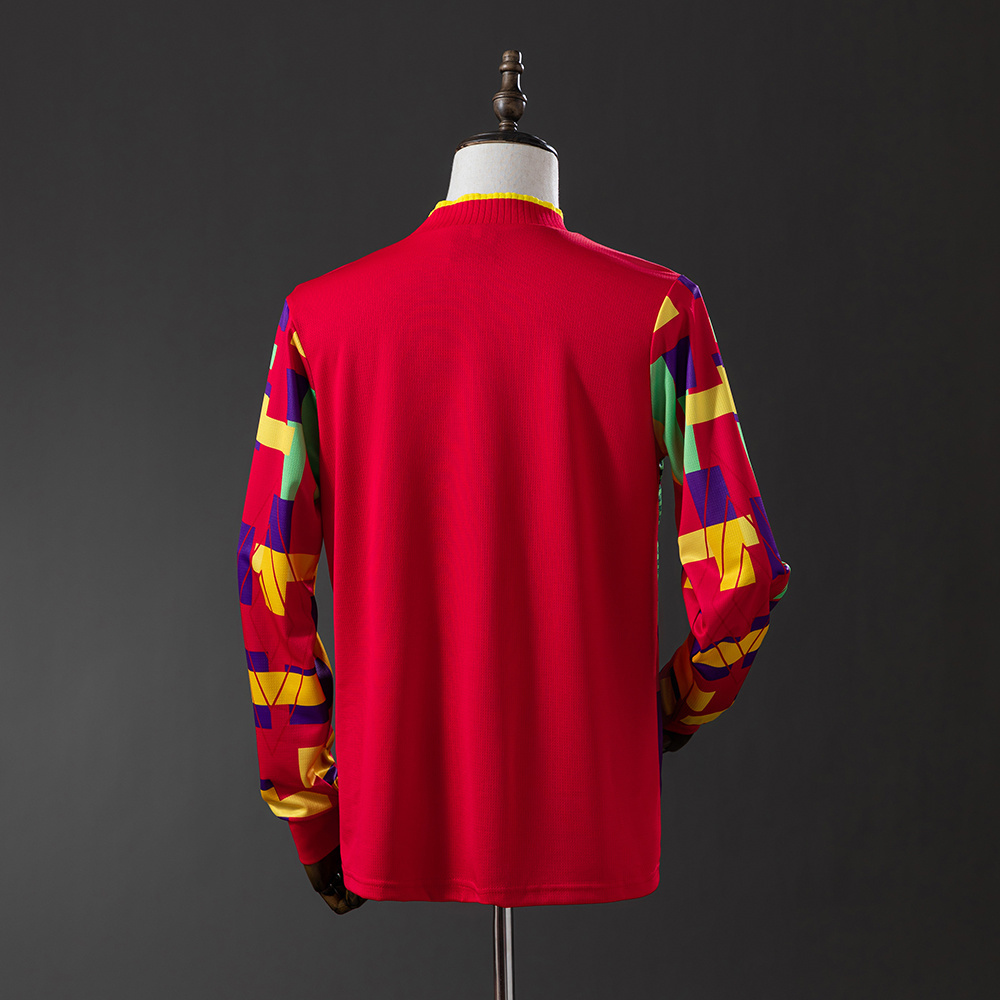 England 1996 Goalkeeper Long Sleeve Retro Jersey – Classic Football Shirt – S–XXL