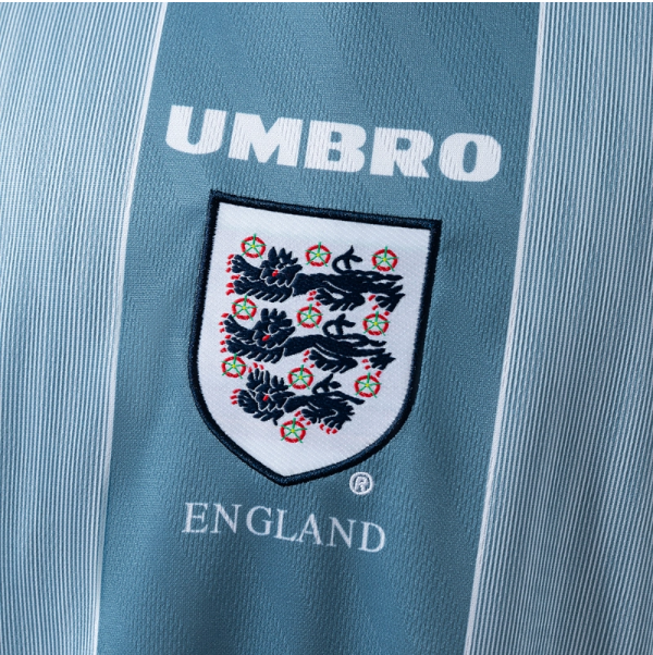 England 1996 Away Long Sleeve Retro Jersey – Classic Football Shirt – S–XXL
