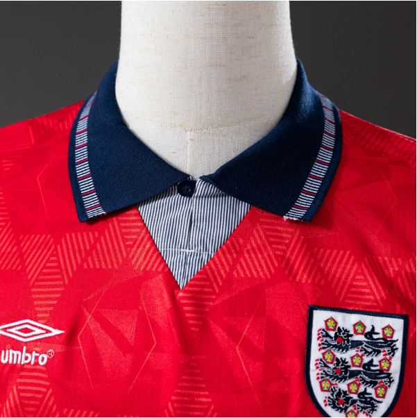 England 1990 Away Retro Jersey – Classic Football Shirt – S–XXL
