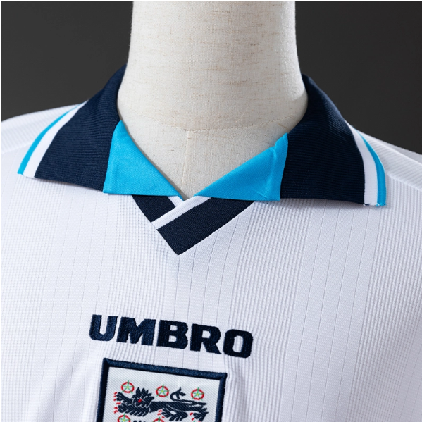 England 1996 Home Long Sleeve Retro Jersey – Classic Football Shirt – S–XXL