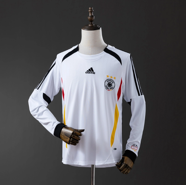 Germany 2006 Home Long Sleeve Retro Jersey – Replica Football Soccer Shirt – S–XXL