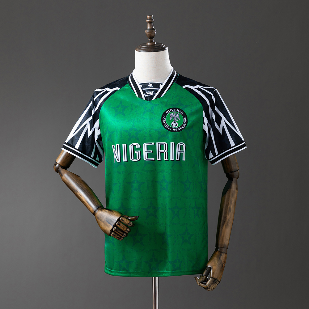 Nigeria 1994 First Signed with Nike Retro Jersey – Vintage Replica Football Soccer Shirt – S–XXL