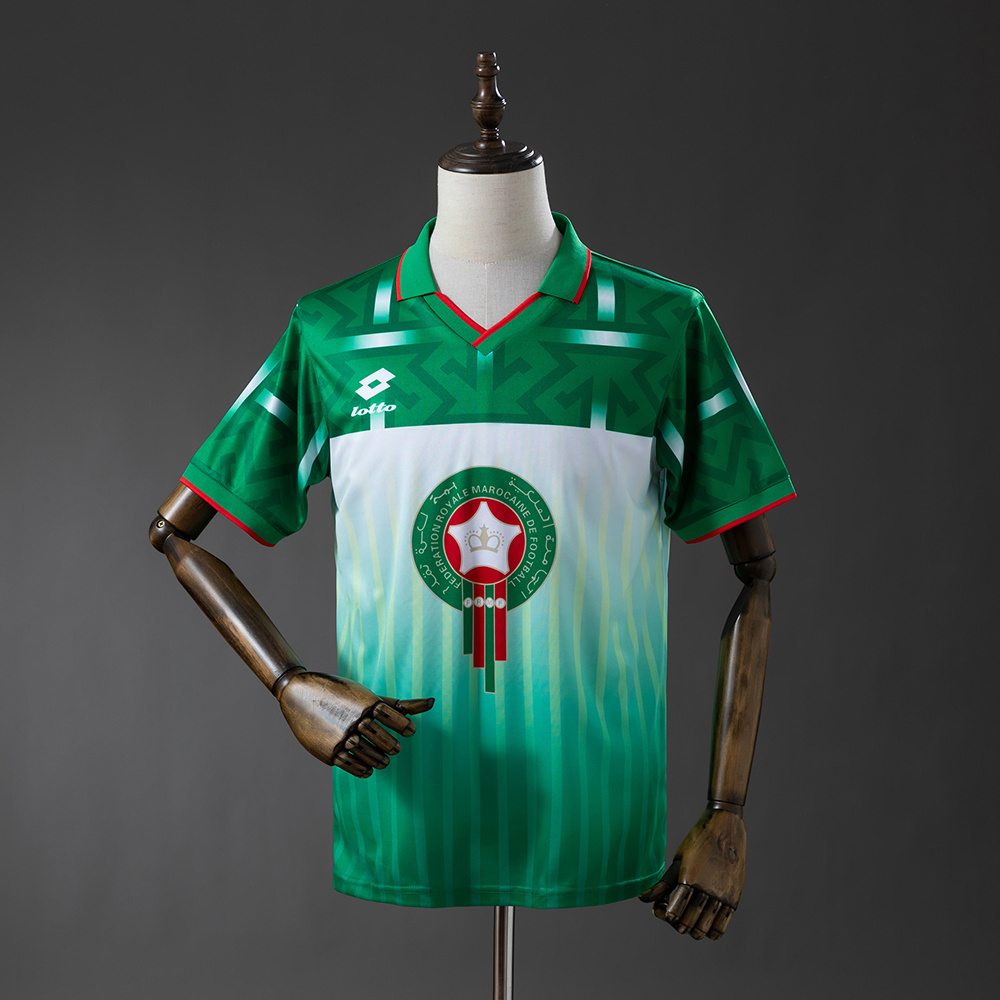 Morocco 1994 Away Retro Jersey – Vintage Replica Football Soccer Shirt – S–XXL