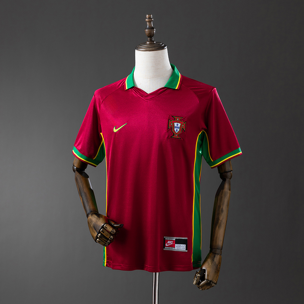 Portugal 1998 Home Retro Jersey – Vintage Replica Football Soccer Shirt – S–XXL