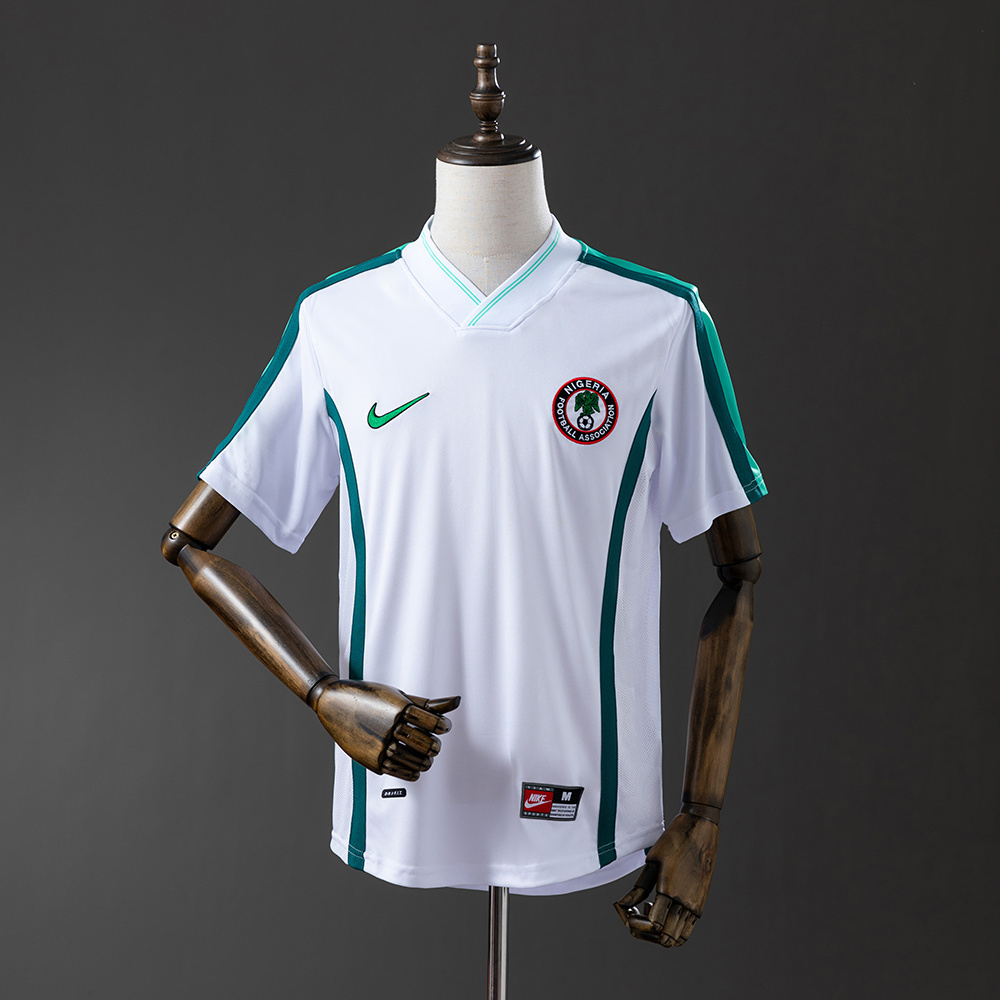 Nigeria 1998 Away Retro Jersey – Vintage Replica Football Soccer Shirt – S–XXL