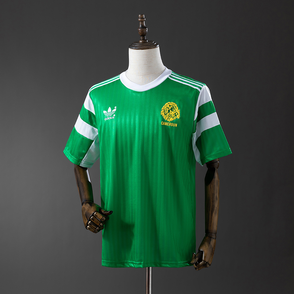 Cameroon 1990 Home Retro Jersey – Vintage Replica Football Soccer Shirt – S–XXL