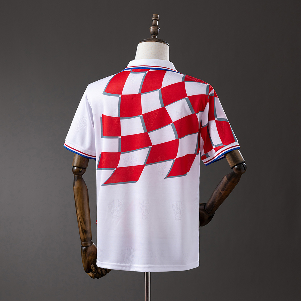 Croatia 1998 Home Retro Jersey – Vintage Replica Football Soccer Shirt – S–XXL