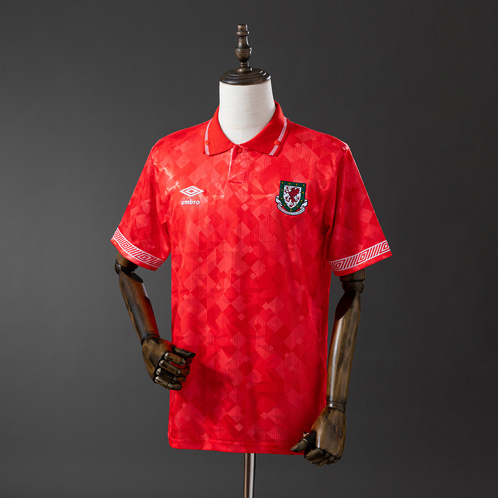 Wales 1990/92 Home Retro Jersey – Replica Football Soccer Shirt – S–XXL