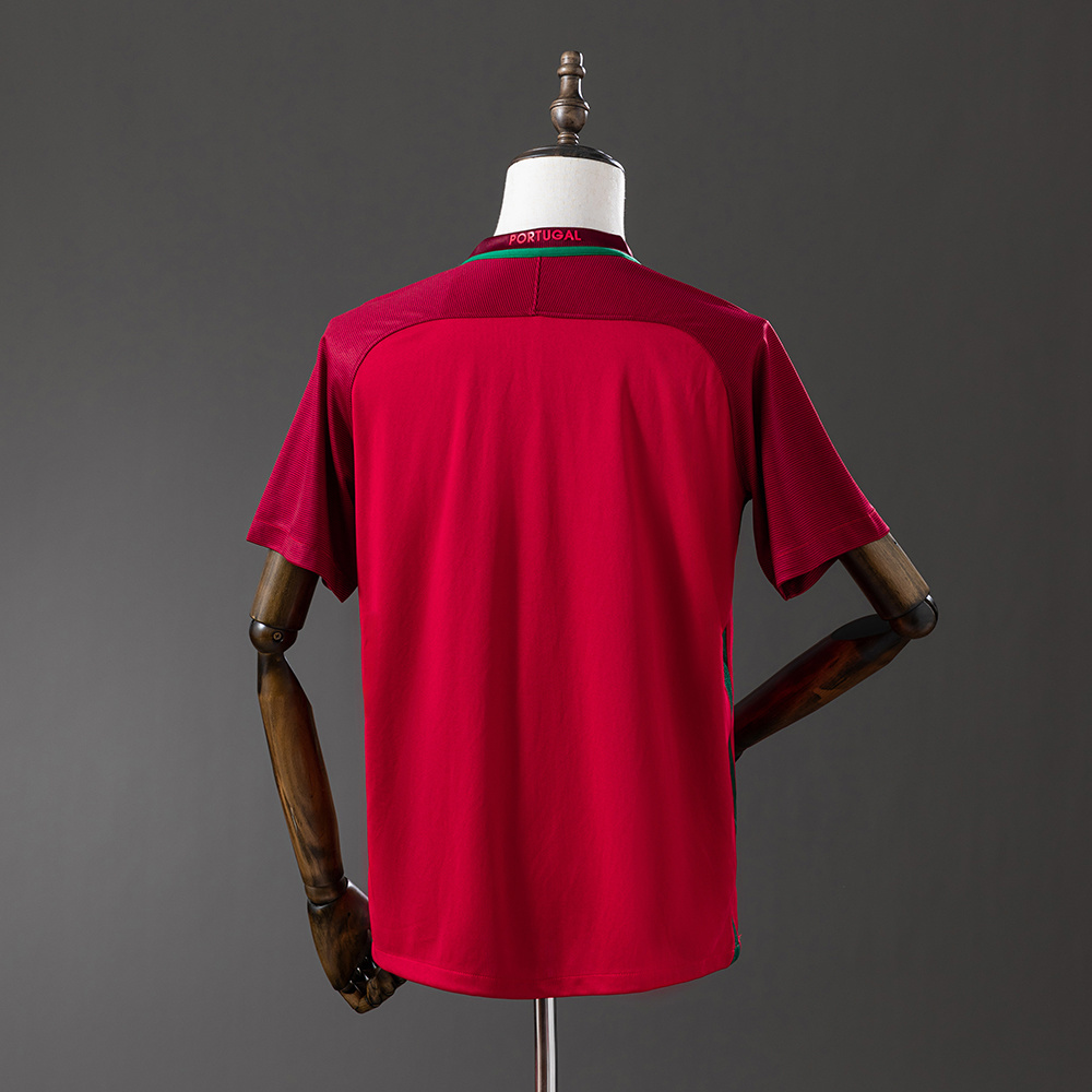 Portugal 2016 Home Retro Jersey – Vintage Replica Football Soccer Shirt – S–XXL
