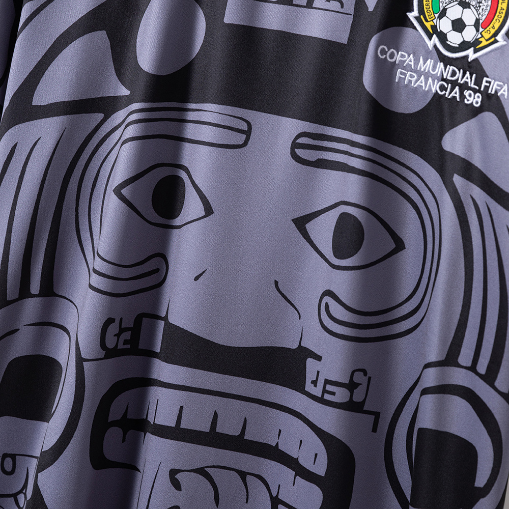 Retro 1998 Mexico Black Jersey – Vintage Replica Football Soccer Shirt – S–XXL