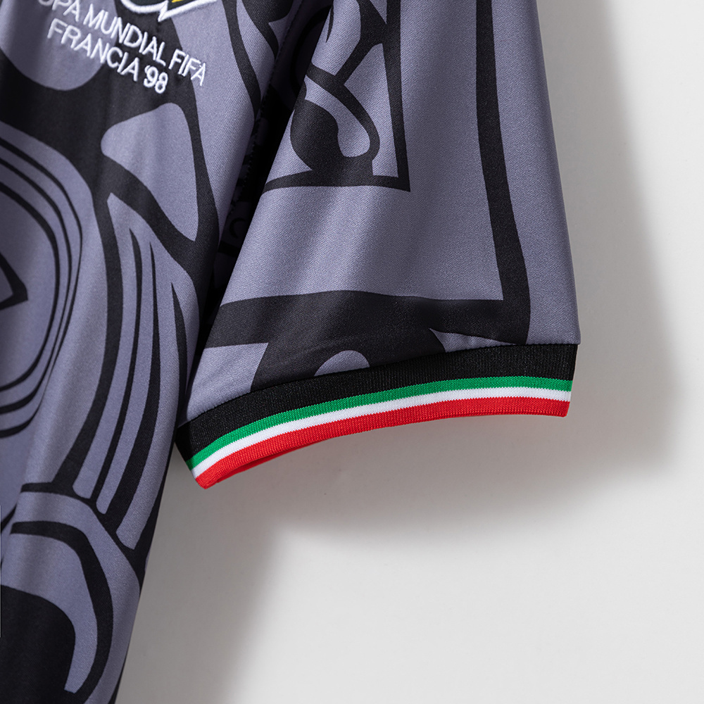 Retro 1998 Mexico Black Jersey – Vintage Replica Football Soccer Shirt – S–XXL