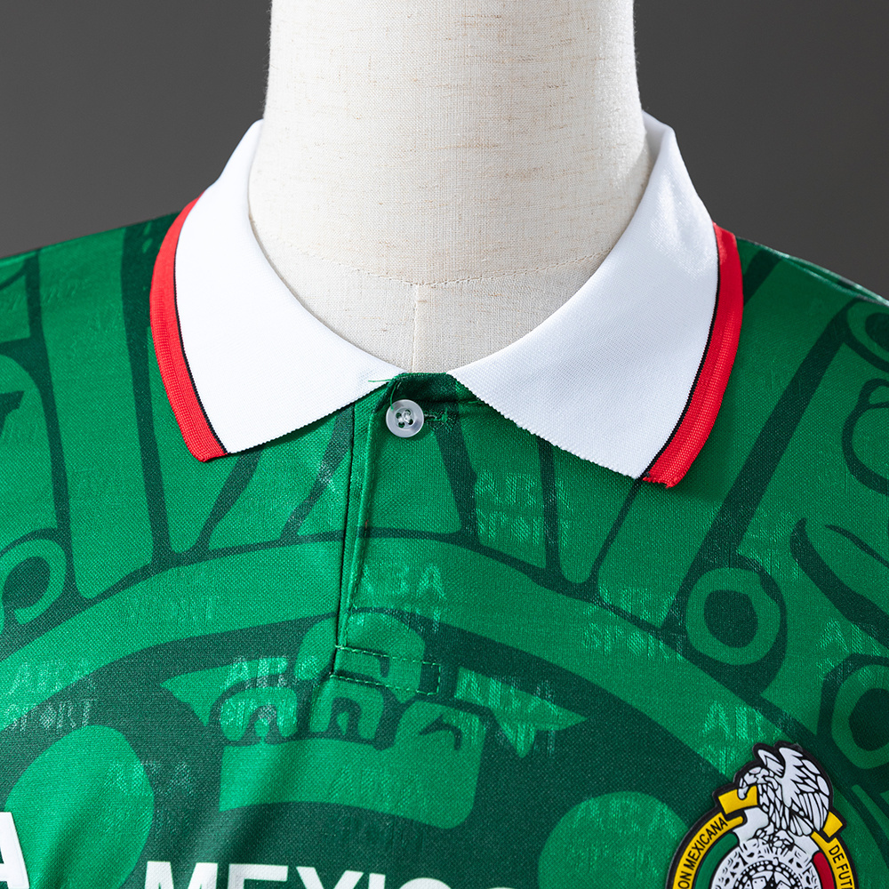Mexico 1998 Home Retro Jersey – Vintage Replica Football Soccer Shirt – S–XXL
