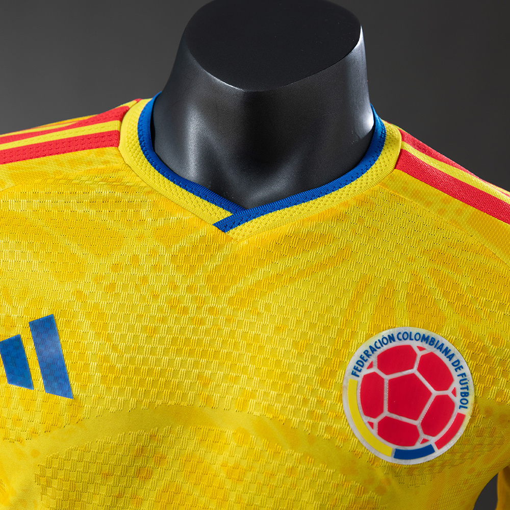 Colombia 2026 Home Long Sleeve Player Version Jersey – Replica Football Soccer Shirt – S–4XL