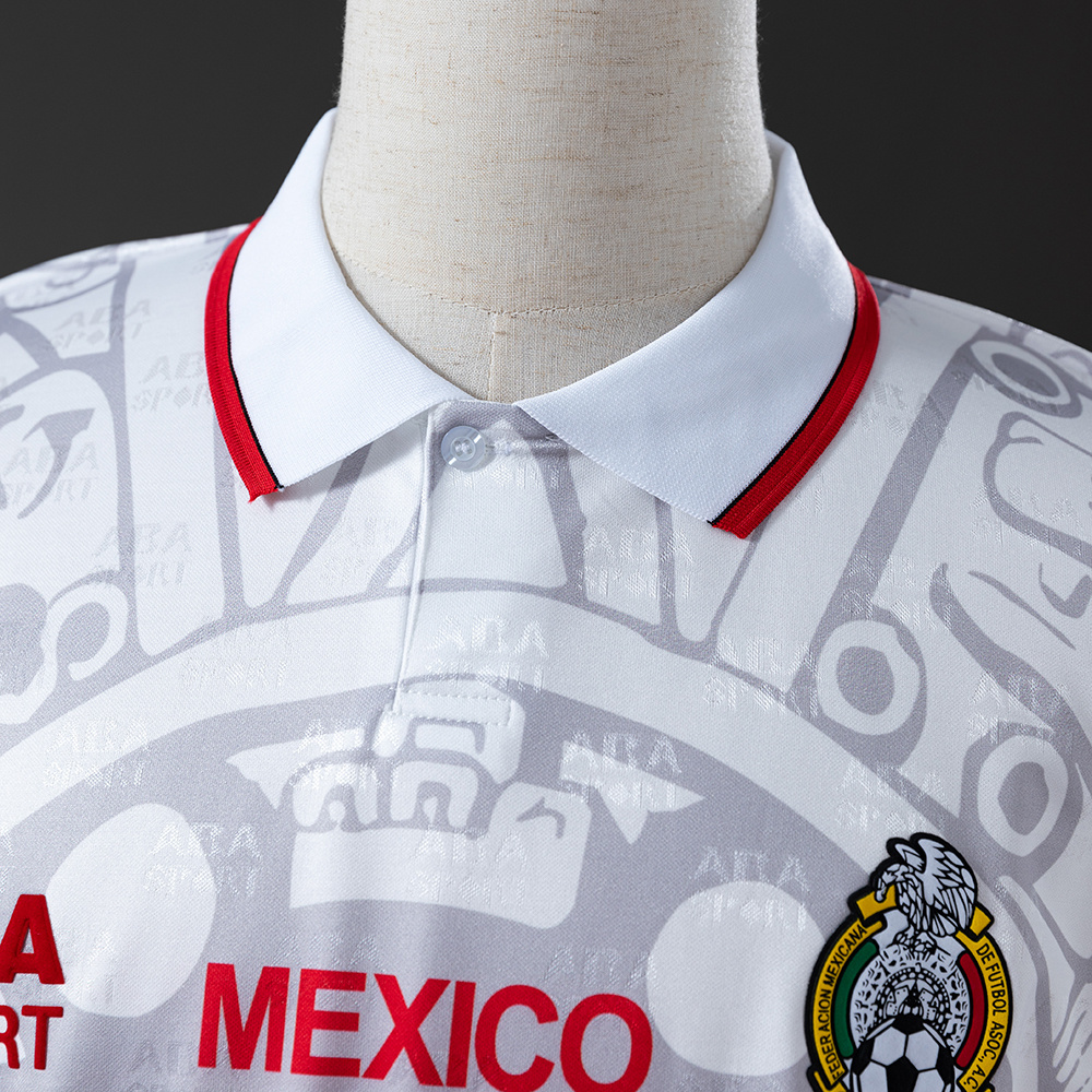 Mexico 1998 Away Retro Jersey – Vintage Replica Football Soccer Shirt – S–XXL