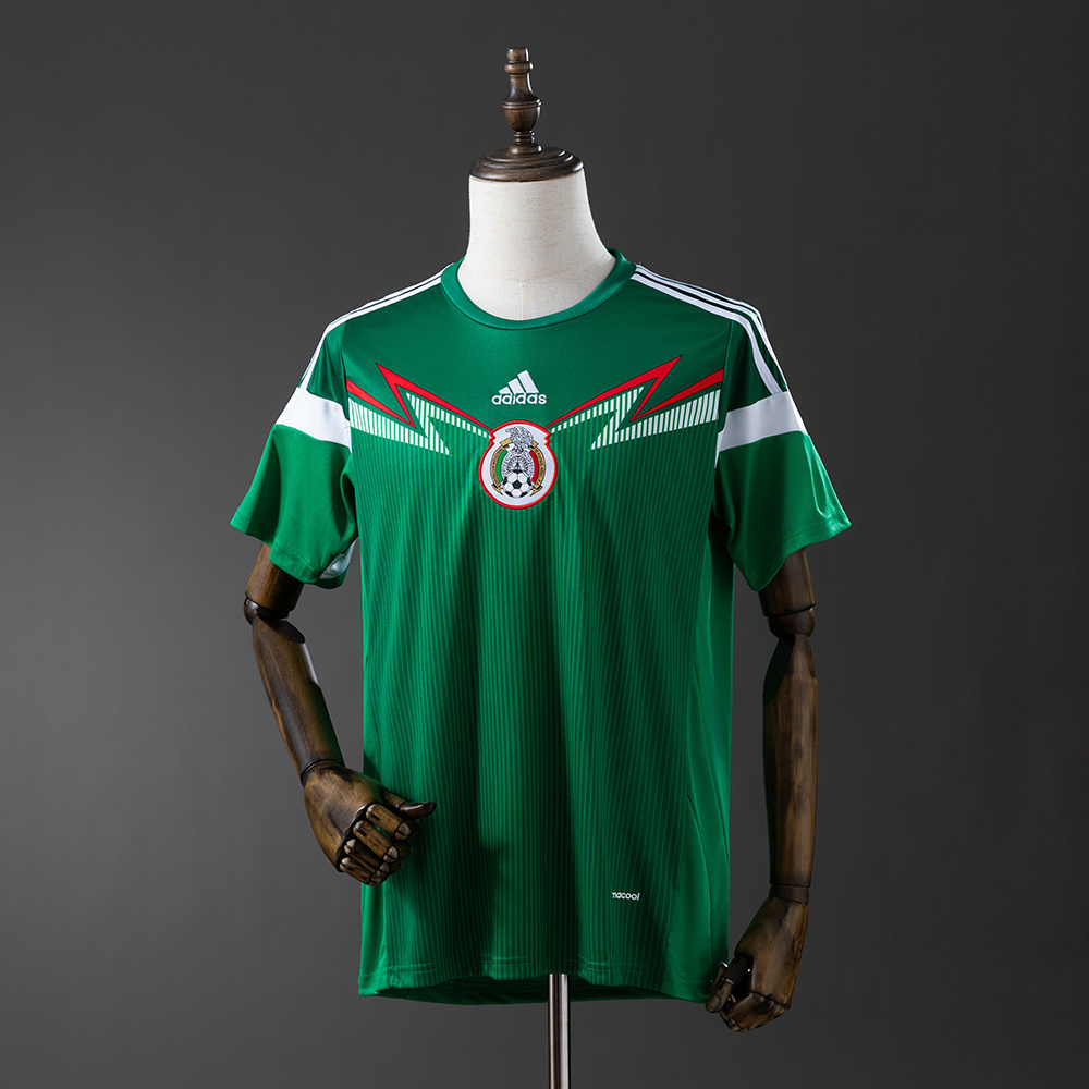 Mexico 2014 Home Retro Jersey – Vintage Replica Football Soccer Shirt – S–XXL