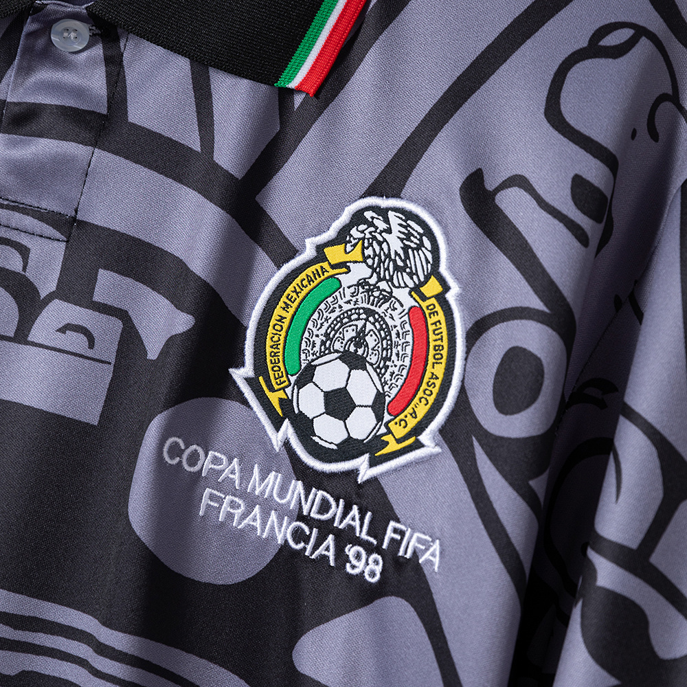 Retro 1998 Mexico Black Jersey – Vintage Replica Football Soccer Shirt – S–XXL