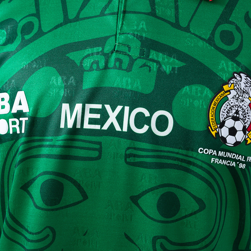 Mexico 1998 Home Retro Jersey – Vintage Replica Football Soccer Shirt – S–XXL