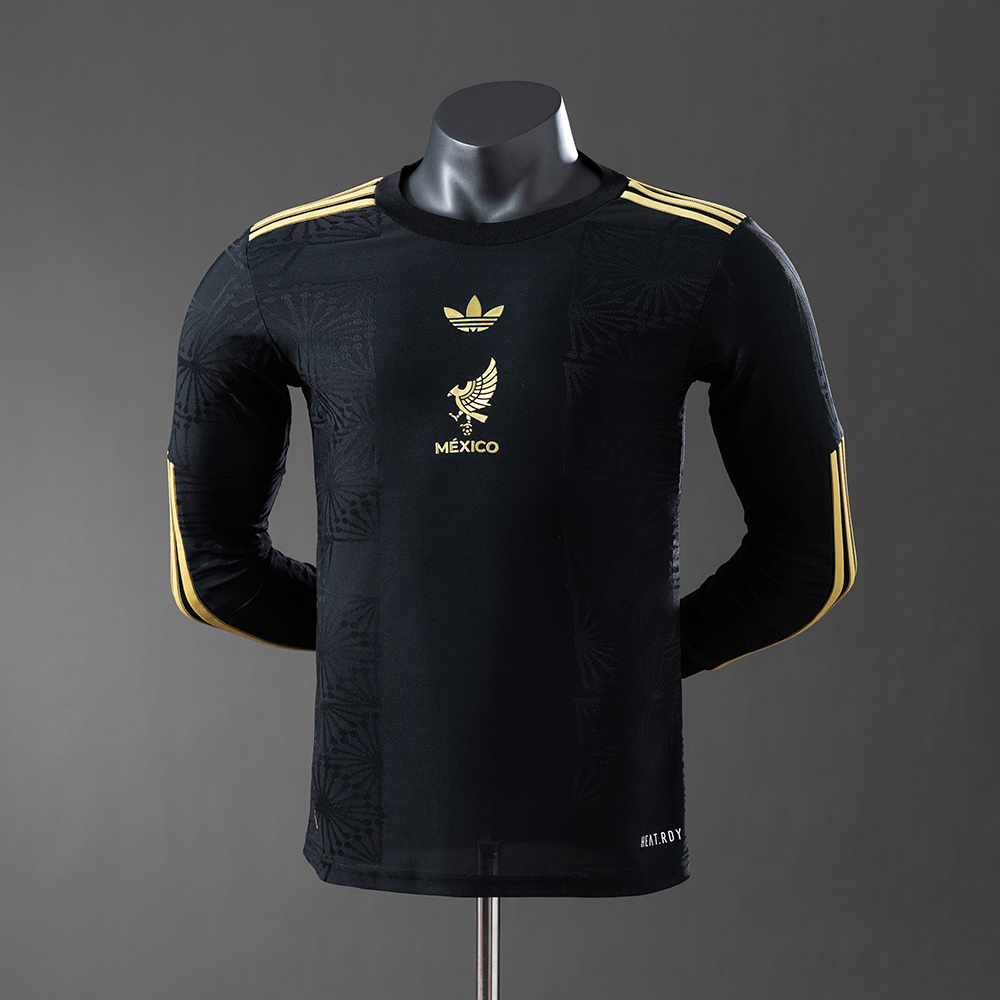 Mexico 25/26 Special Edition Black Long Sleeve Player Version Jersey – Replica Football Soccer Shirt – S–4XL