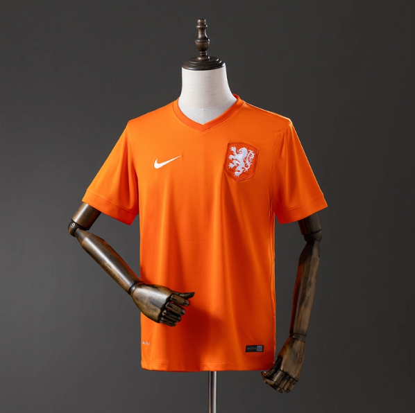 Netherlands 2014 Home Retro Jersey – Vintage Replica Football Soccer Shirt – S–XXL