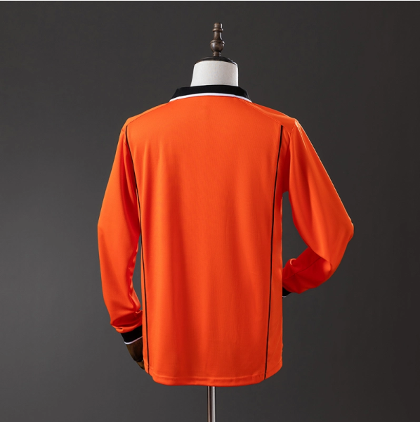 Netherlands 1998 Home Long Sleeve Retro Jersey – Vintage Replica Football Soccer Shirt – S–XXL