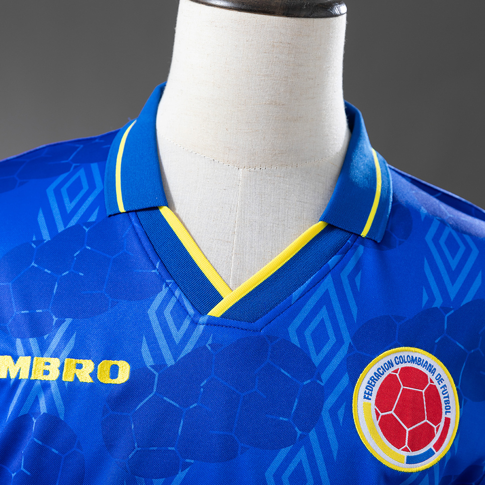 Colombia 1994 Away Retro Jersey – Vintage Replica Football Soccer Shirt – S–XXL