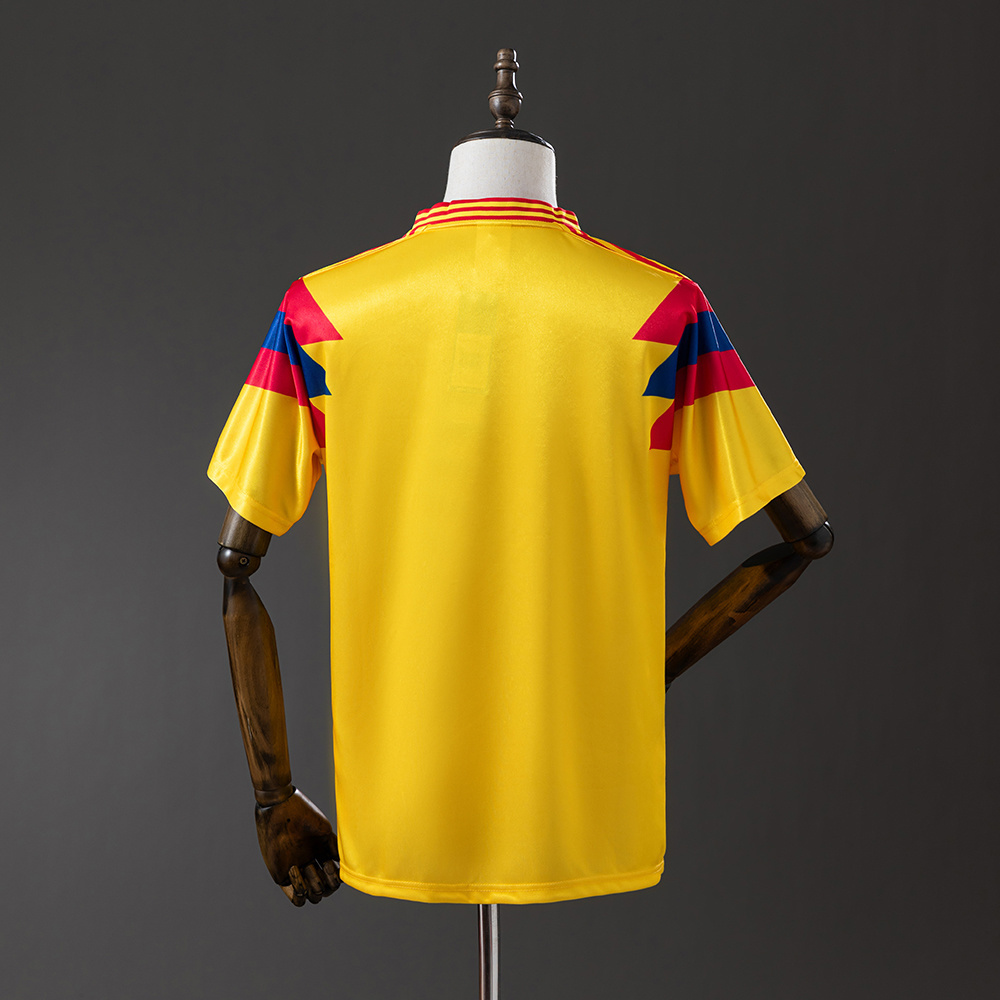 Colombia 1990 Home Retro Jersey – Vintage Replica Football Soccer Shirt – S–XXL