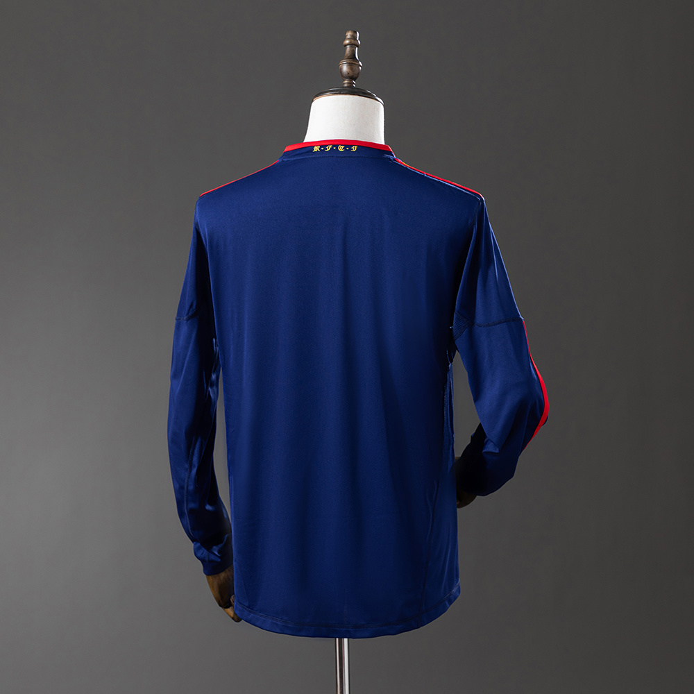 Spain 2010 Away Long Sleeve Retro Jersey – Classic Replica Football Shirt – S–XXL