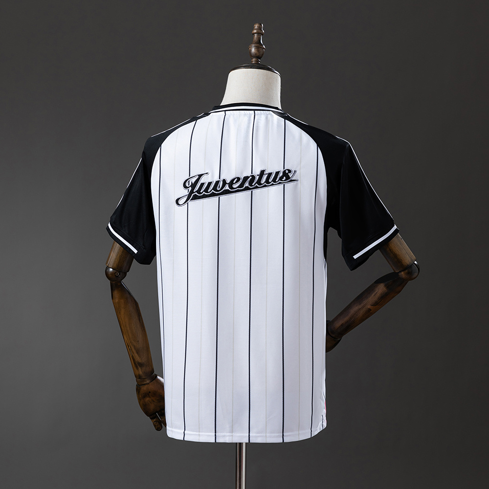 Juventus 25/26 US Pack Full-Button Baseball Jersey – White Replica Shirt