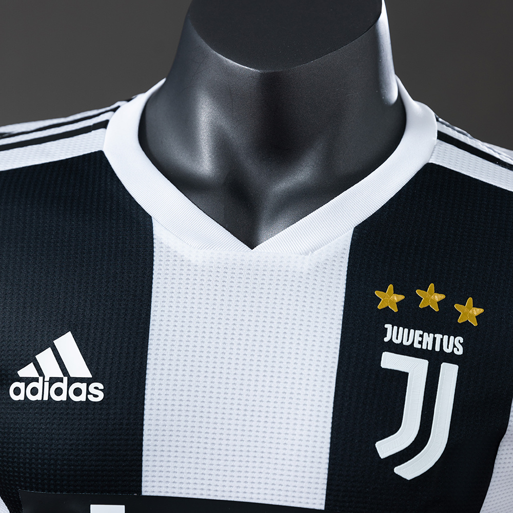 Juventus 2018/19 Home Long Sleeve Player Version Retro Jersey – Replica Football Shirt – S-3XL