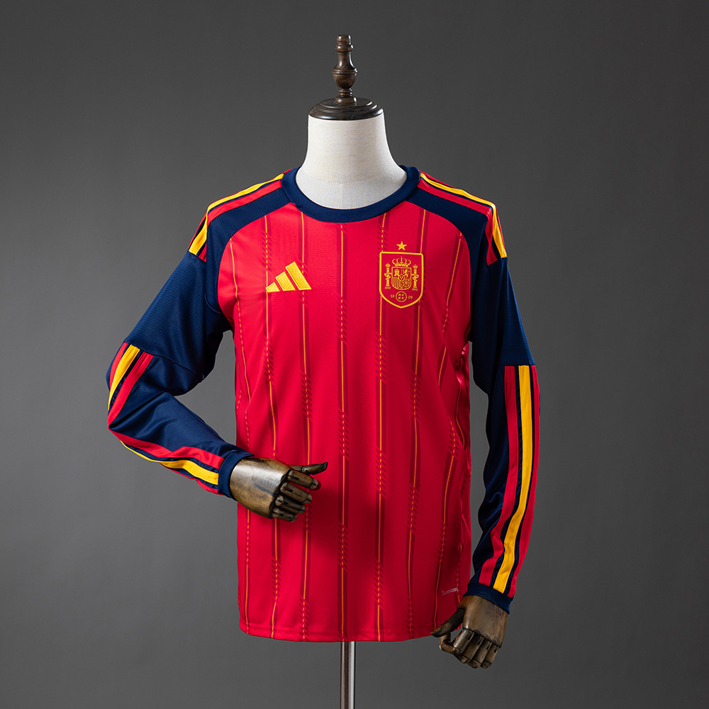 Spain 2026 Home Long Sleeve Jersey – Replica Football Shirt – S–4XL