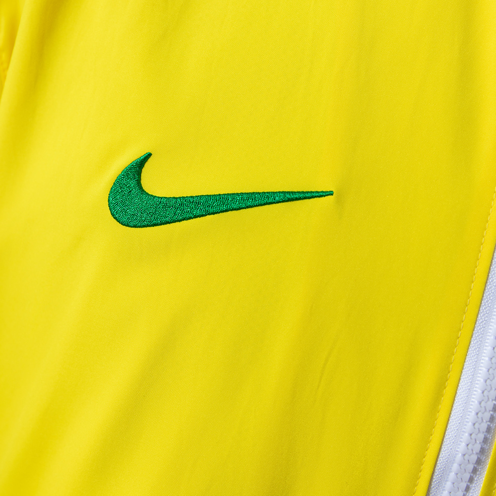 Brazil 2010/2011 Retro Windbreaker Jacket – Yellow Football Outerwear – S–XXL