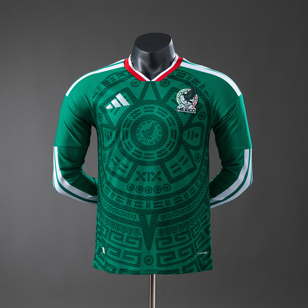 Mexico 2026 Home Long Sleeve Player Version Jersey – Replica Football Shirt – S–4XL