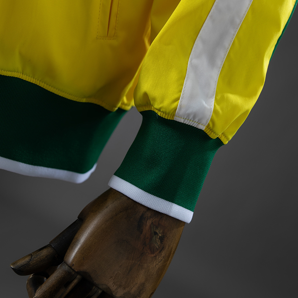 Brazil 2010/2011 Retro Windbreaker Jacket – Yellow Football Outerwear – S–XXL