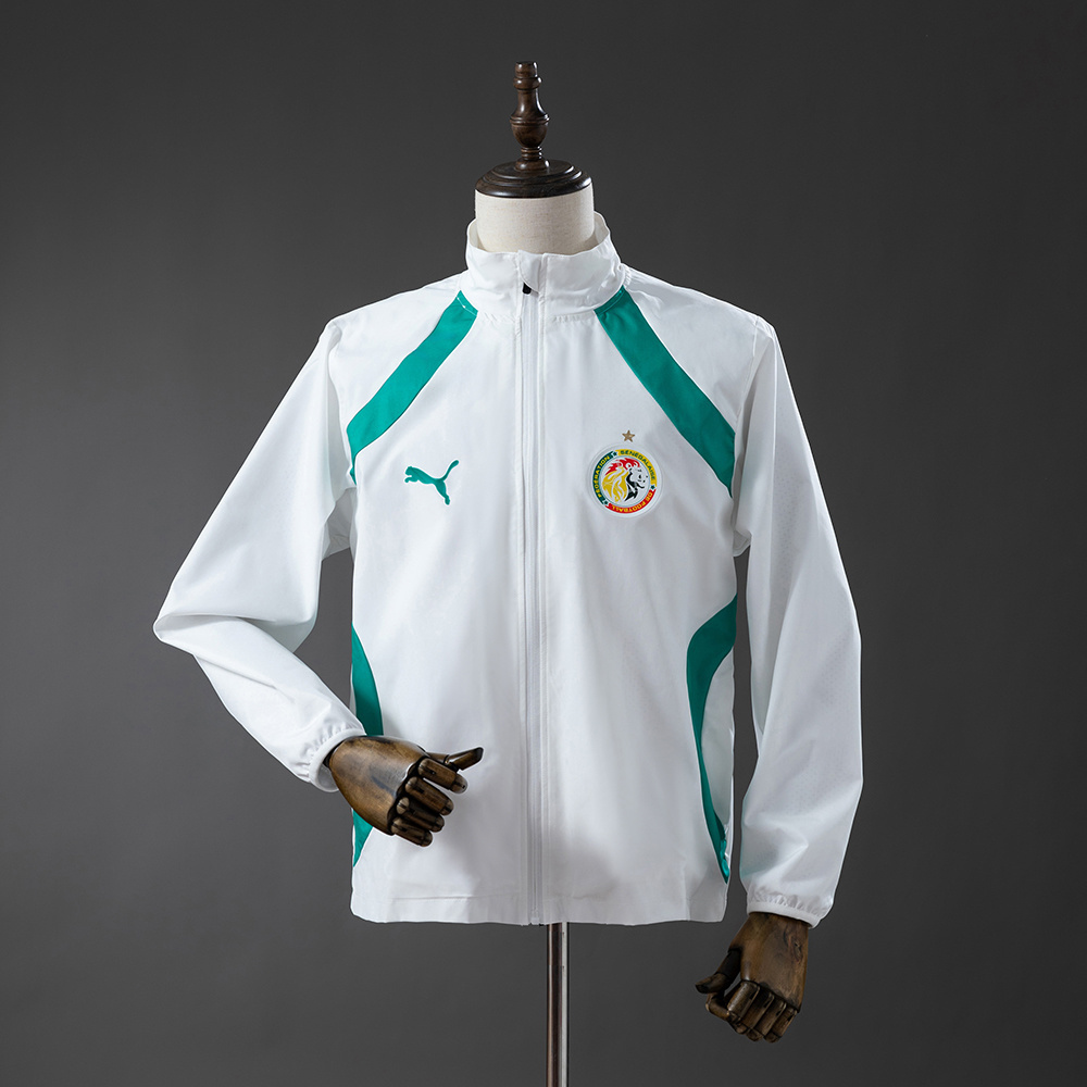 Senegal 2026 Pre-match Training Windbreaker – White Replica Football Jacket – S–XXL