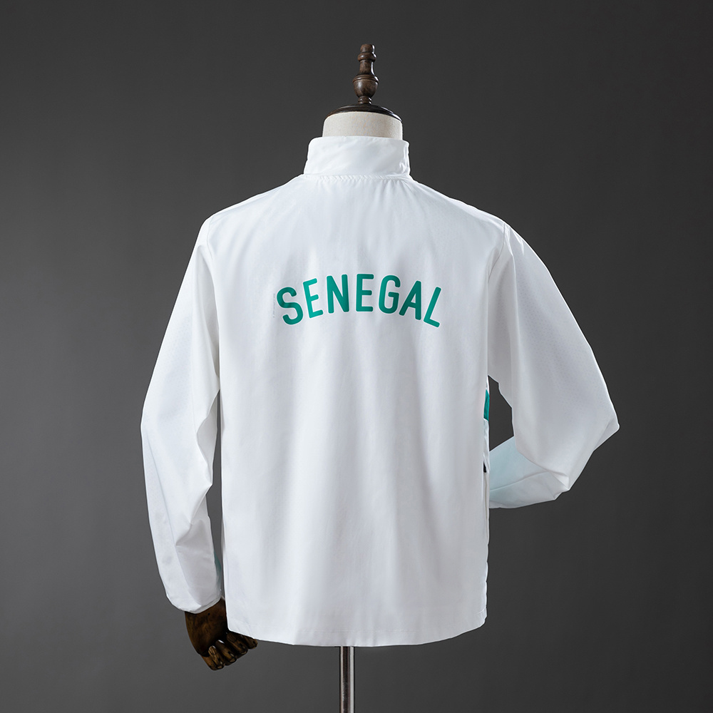 Senegal 2026 Pre-match Training Windbreaker – White Replica Football Jacket – S–XXL