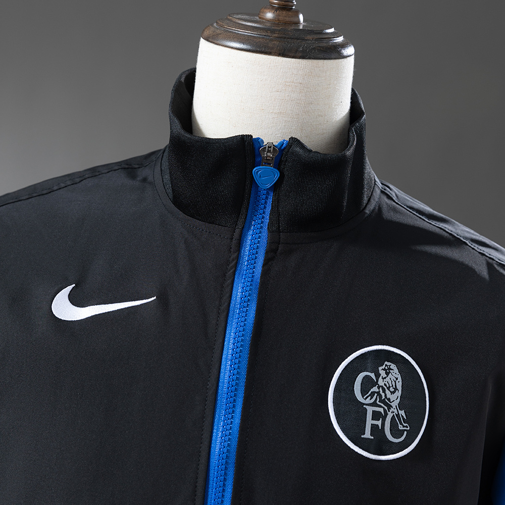 Chelsea Windbreaker Black – Replica Football Jacket – S–XXL