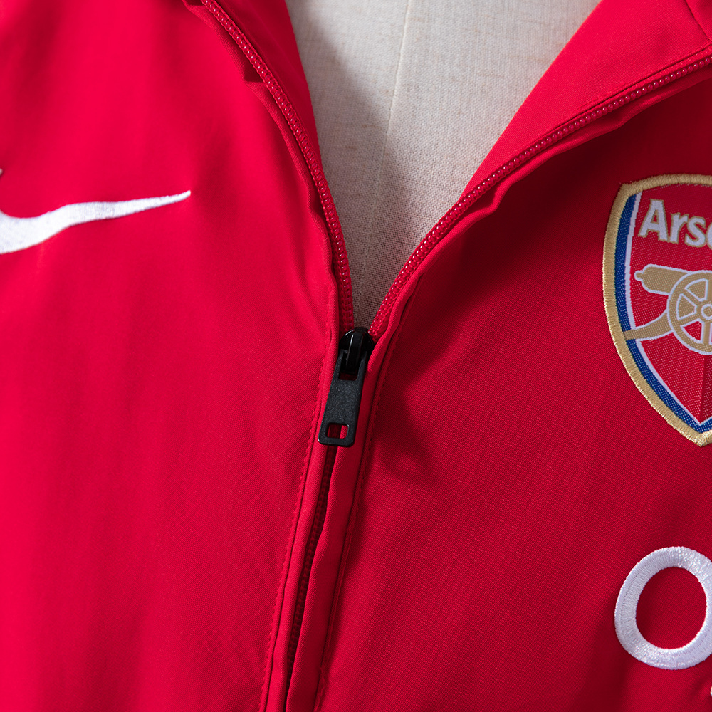 Arsenal 2004/05 Retro Windbreaker – Red Football Jacket – S–XXL