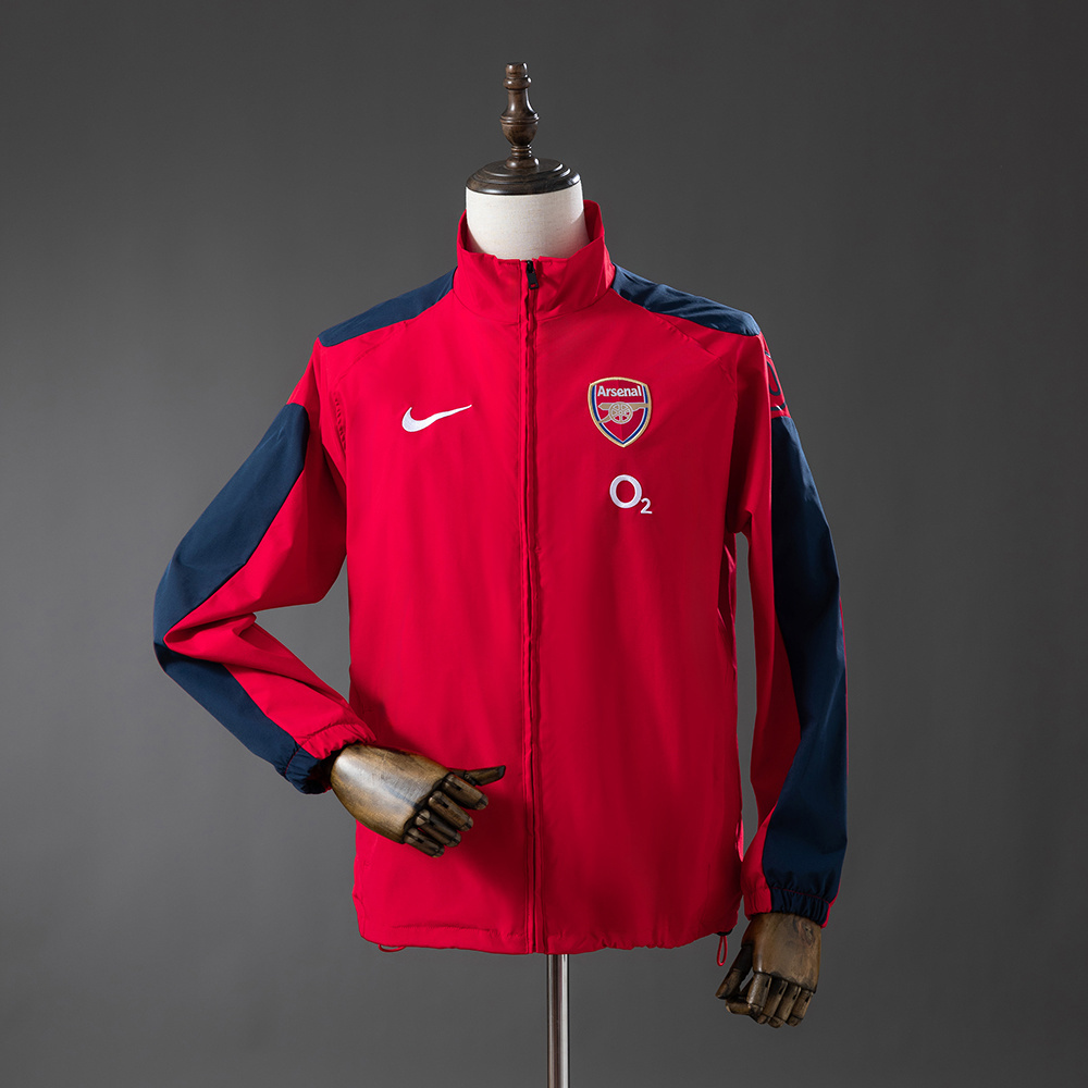 Arsenal 2004/05 Retro Windbreaker – Red Football Jacket – S–XXL