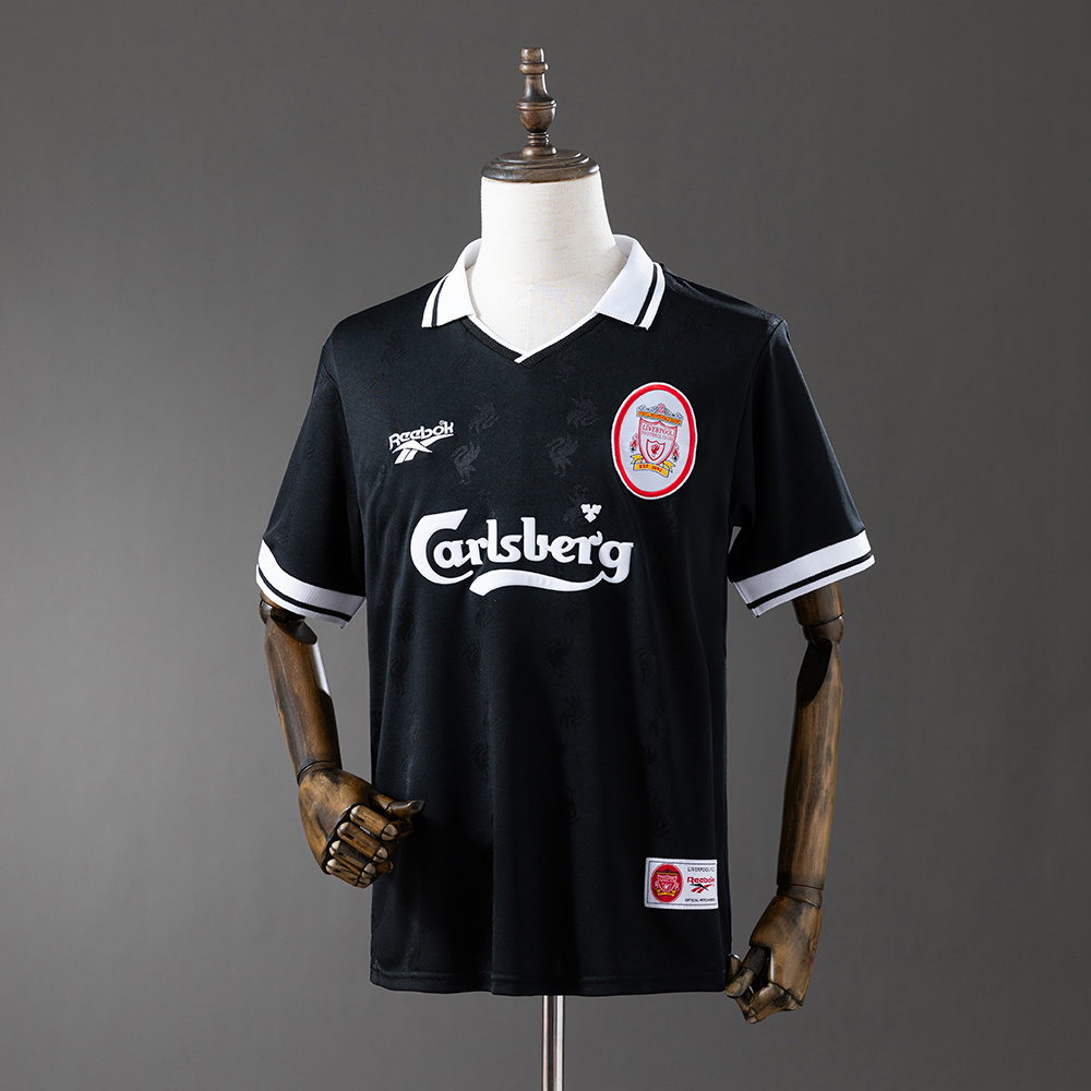 Liverpool 1996/97 Retro Black Jersey – Replica Football Shirt – S-XXL