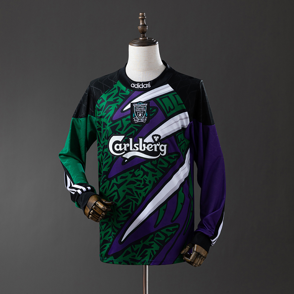 Liverpool 1995/96 Goalkeeper Long Sleeve Retro Jersey – Replica Football Shirt – S-XXL