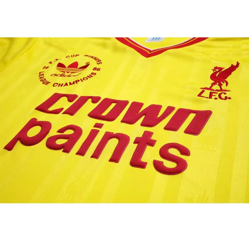 Retro Liverpool 85/87 Long Sleeve Third Away Jersey – Replica Football Shirt – S-XXL