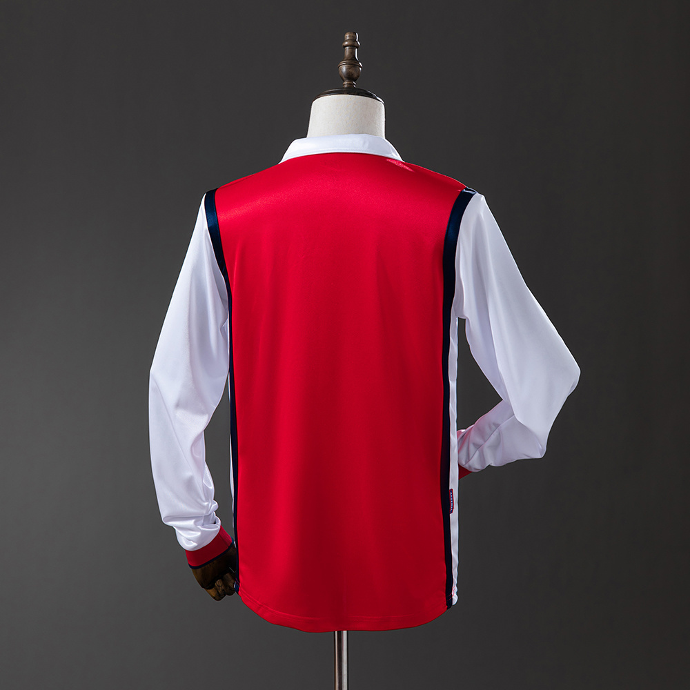 Arsenal 1998 Home Long Sleeve Retro Jersey – Replica Football Shirt – S-XXL