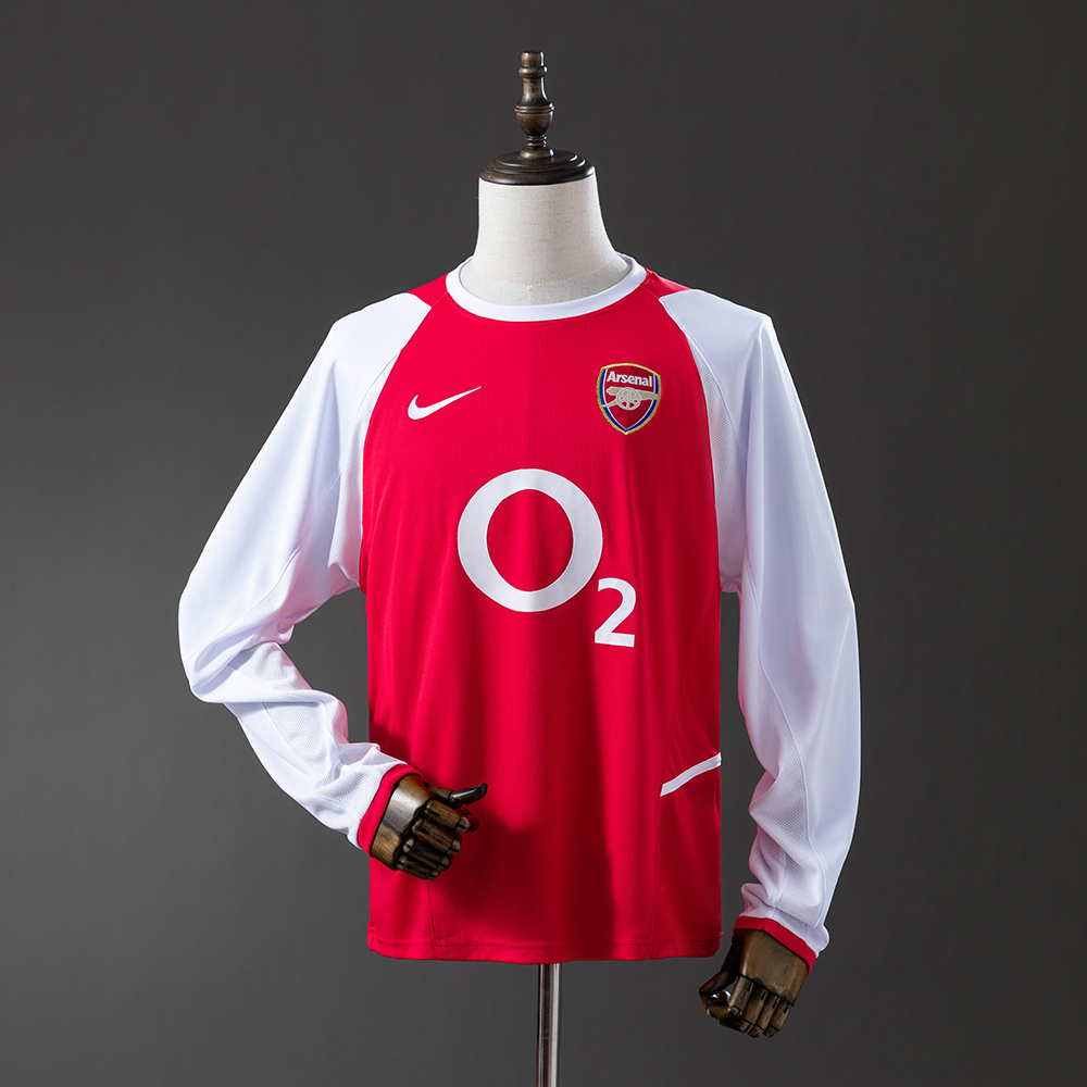 Arsenal 2004/05 Home Long Sleeve Retro Jersey – Replica Football Shirt – S-XXL